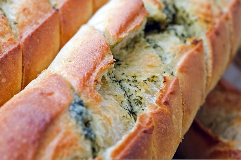 Garlic bread starters at Pizza factory